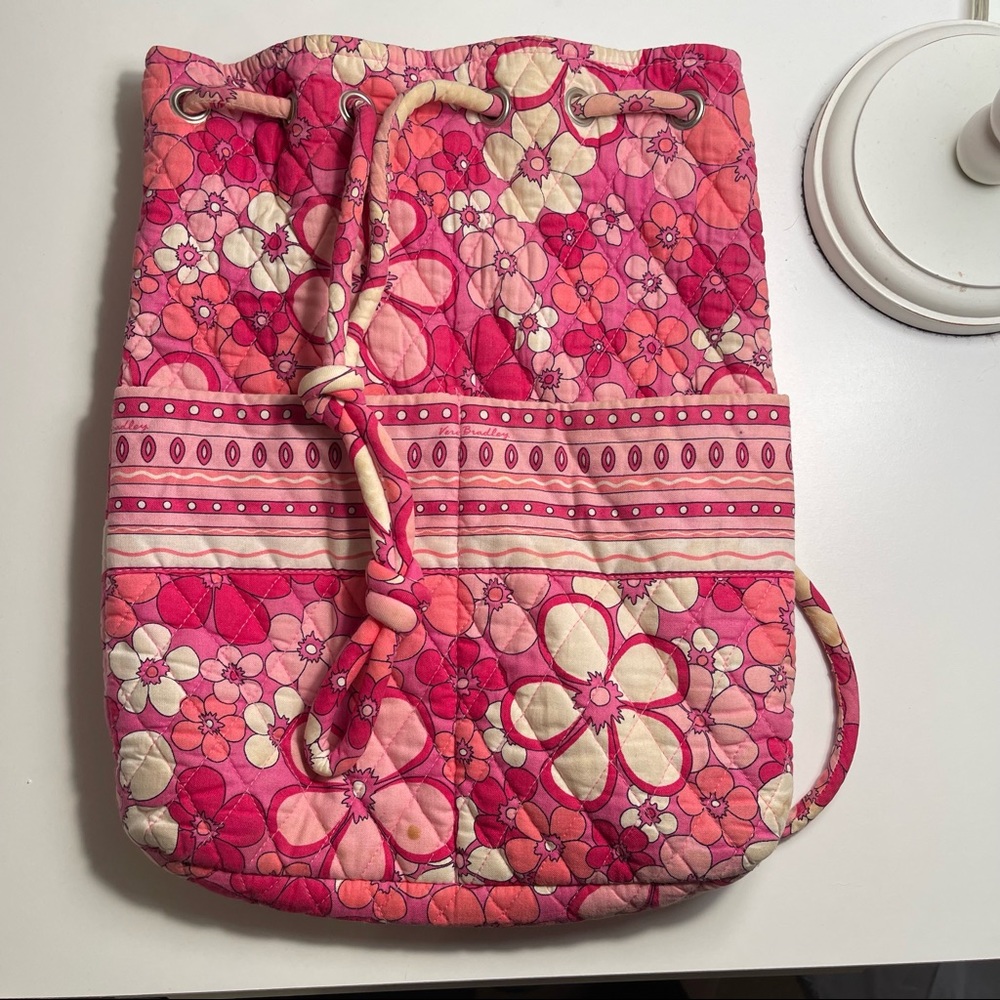 Vera Bradley Drawstring BackPack-Petal Power